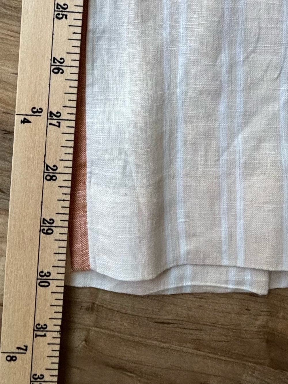 Ett:twa Anthropologie Striped Linen Wide Leg Pants Tie Waist Coastal Beachy sz 0 - Picture 9 of 13